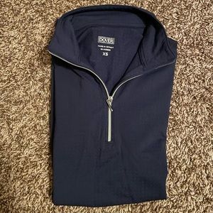 Navy Dover Shortsleeve Riding Shirt